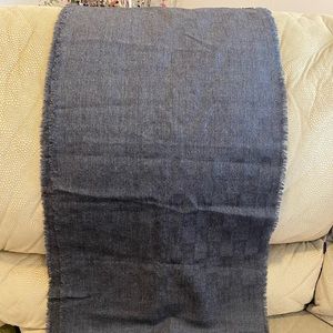 Authentic FENDI wool scarf 65 x 15 (visible FF pattern)